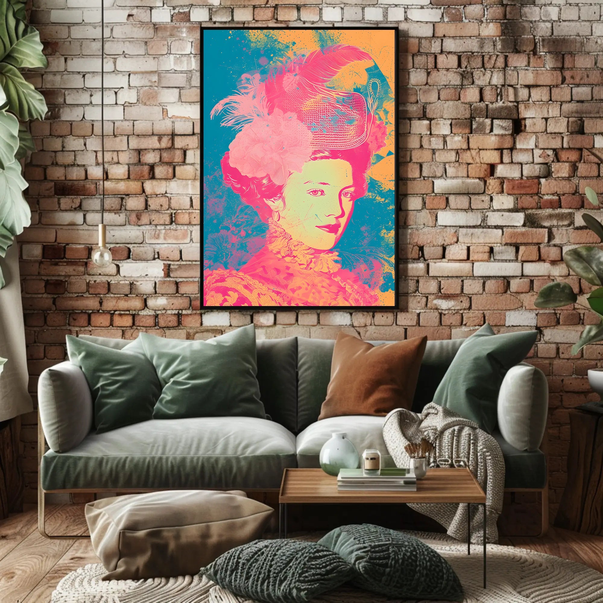 Vibrant Elegance Portrait Wall Art Print