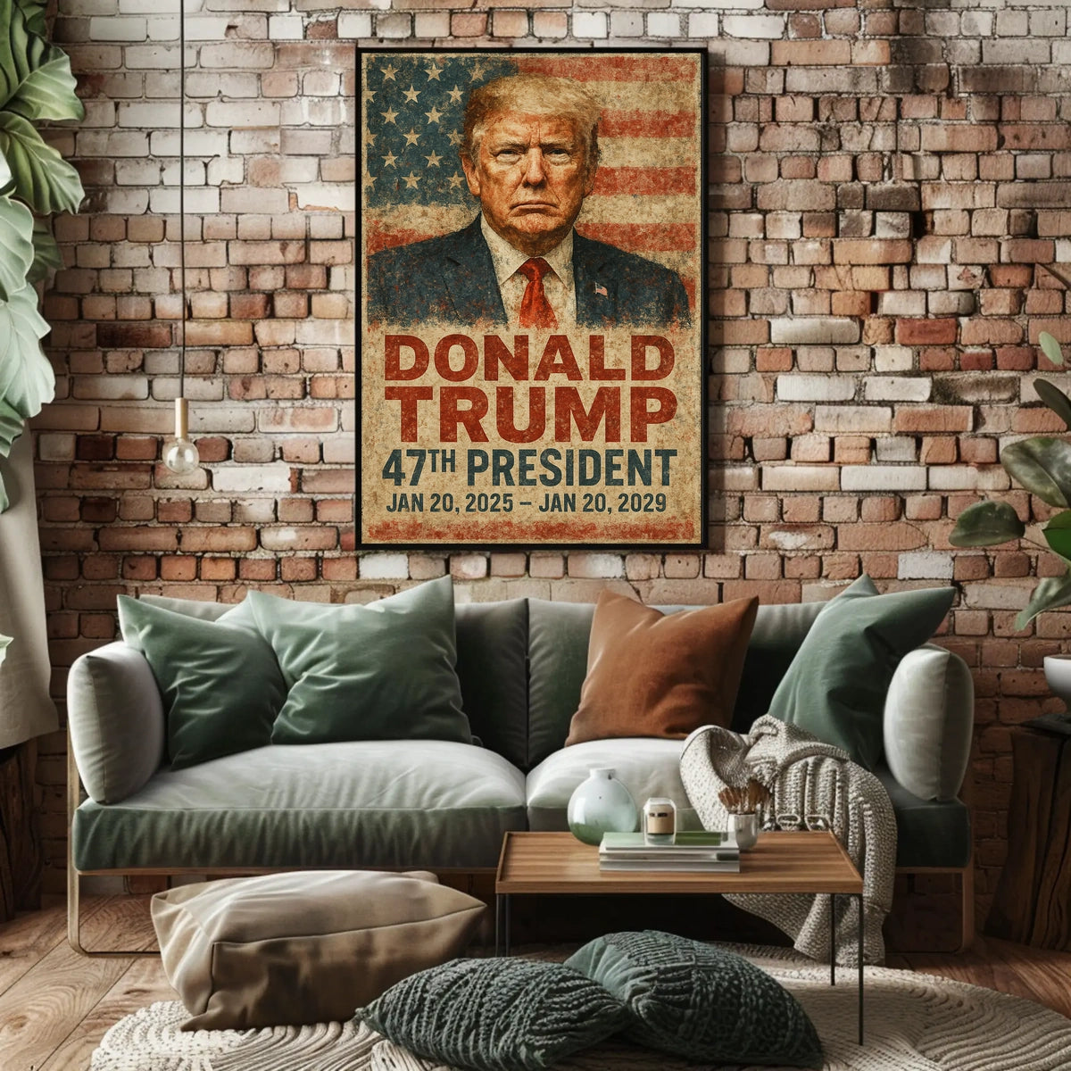 Trump Vision Resolve Patriotic Poster