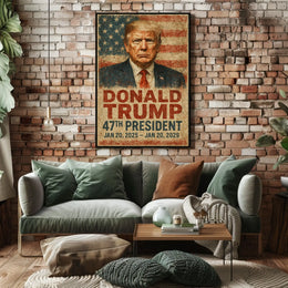 Trump Vision Resolve Patriotic Poster