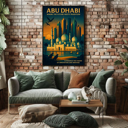 Abu Dhabi Harmony Future Meets Tradition Poster