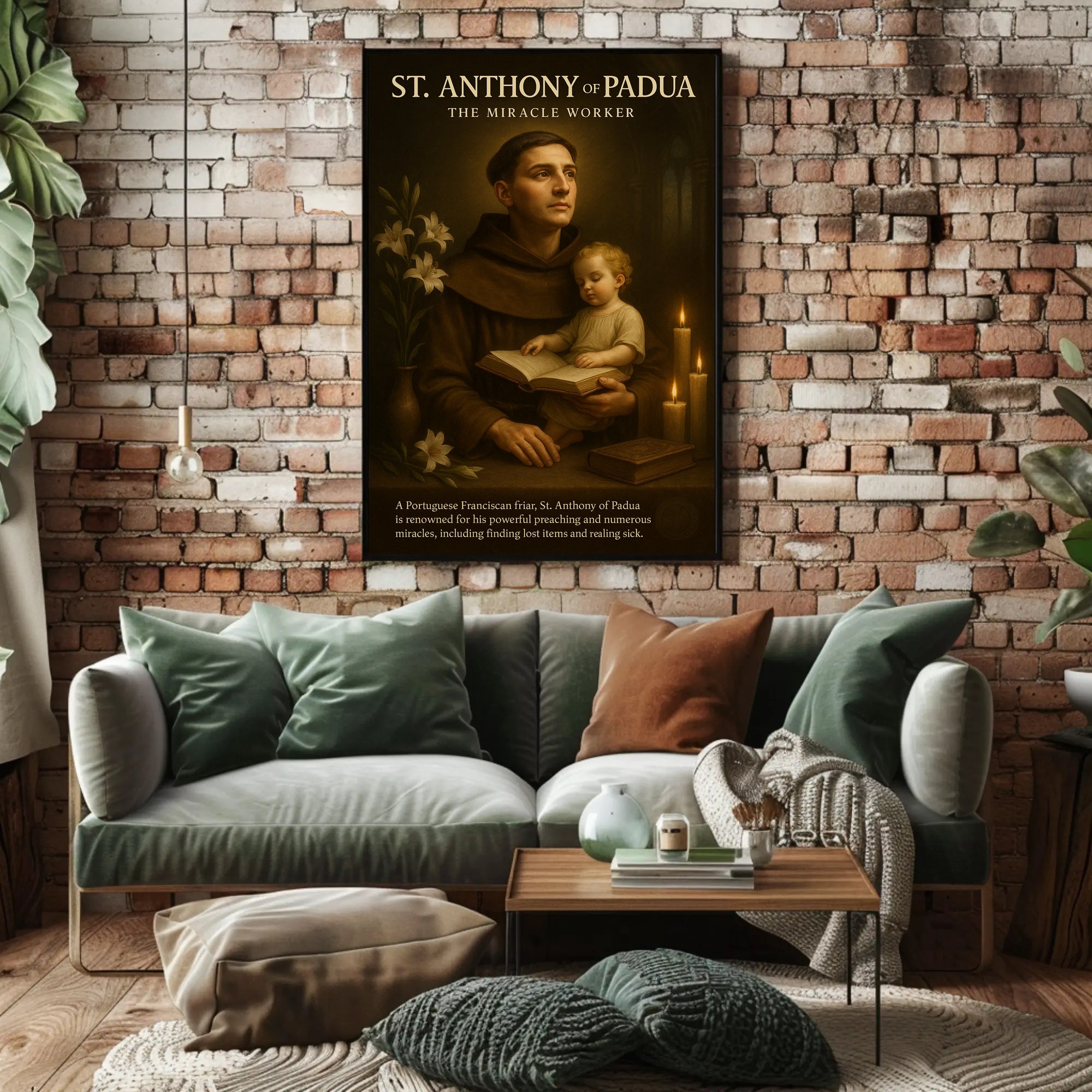 St. Anthony Reverence: Classical Spiritual Heritage Poster PosterGoat