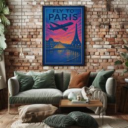 Fly To Paris Poster