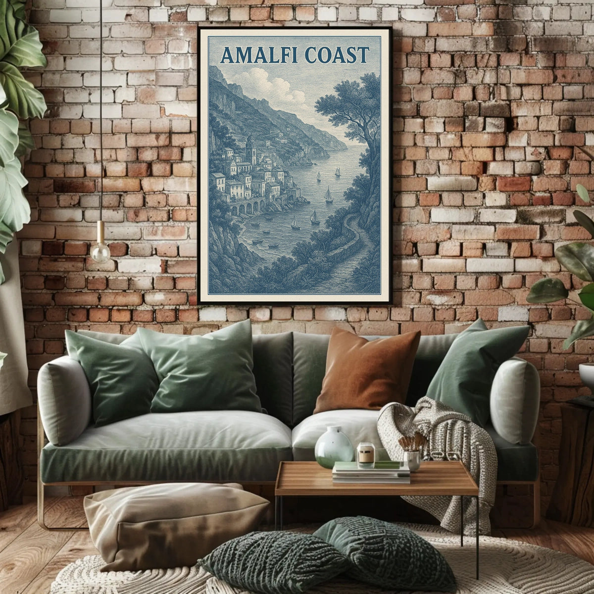 Amalfi Coast Poster Art Wall Decor Museum Quality 18x24
