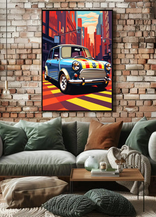 Classic Car Vibrance Pop Culture Poster