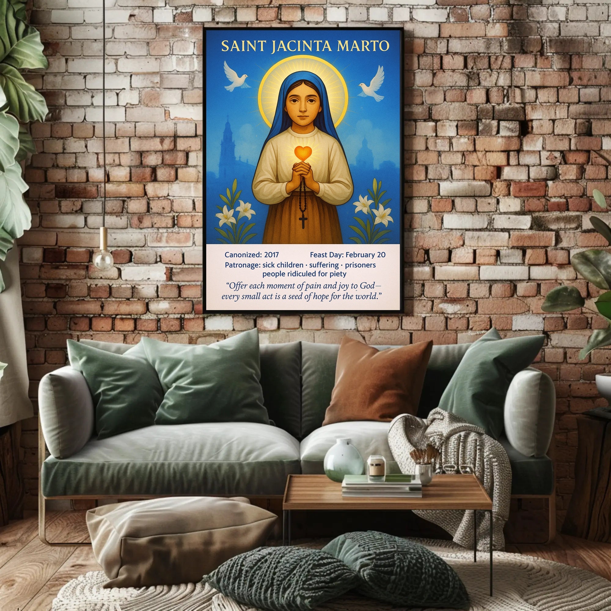Saint Jacinta Marto Poster PosterGoat