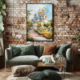 Ukraine Kyiv St Sophia Cathedral City View Landscape Poster