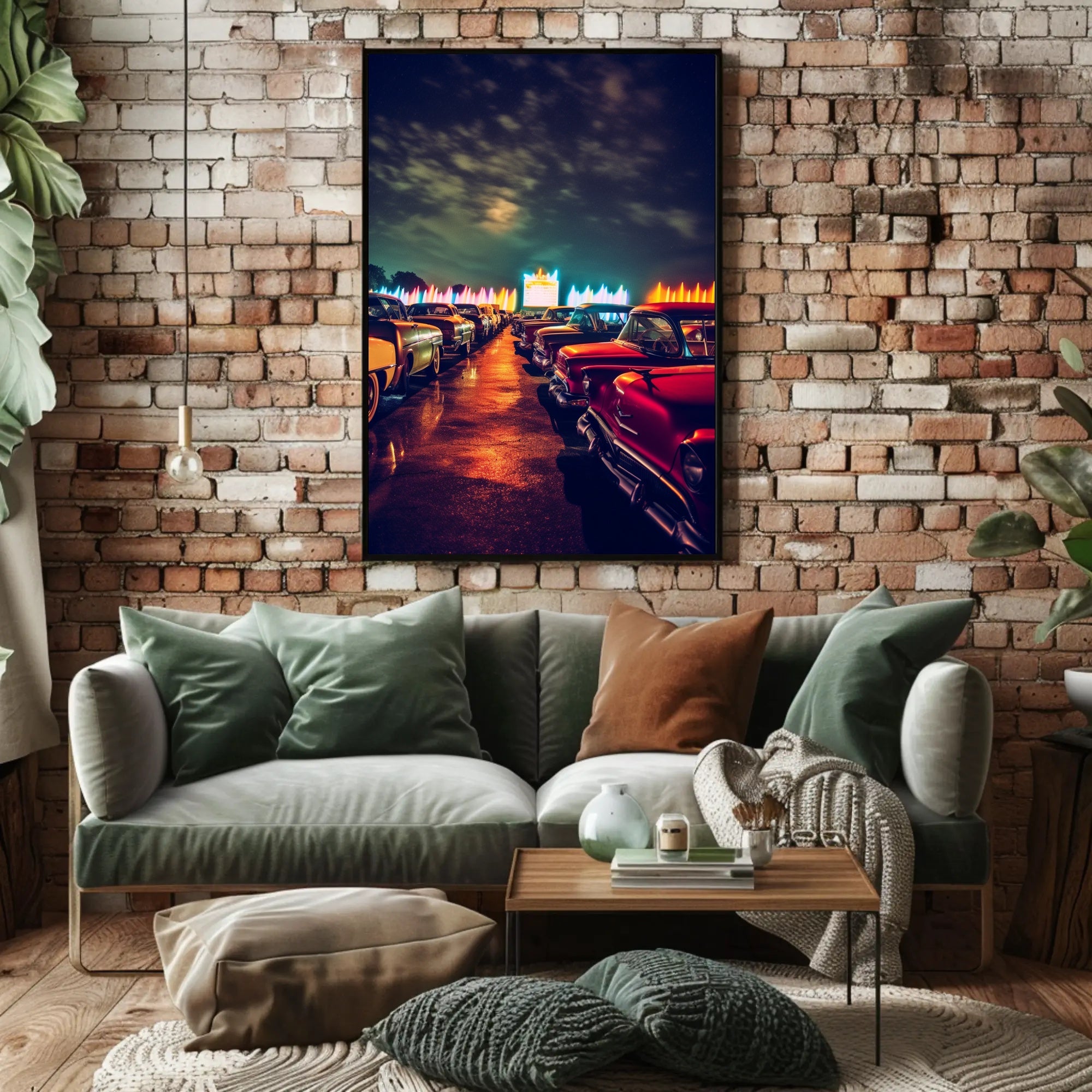 Nostalgic Drive-In Experience Poster