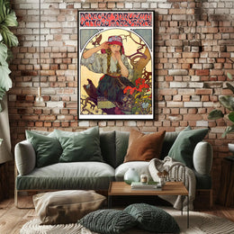Moravian Singing Teachers Poster Art Nouveau Print