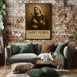 Saint Flora Virgin Martyr Poster