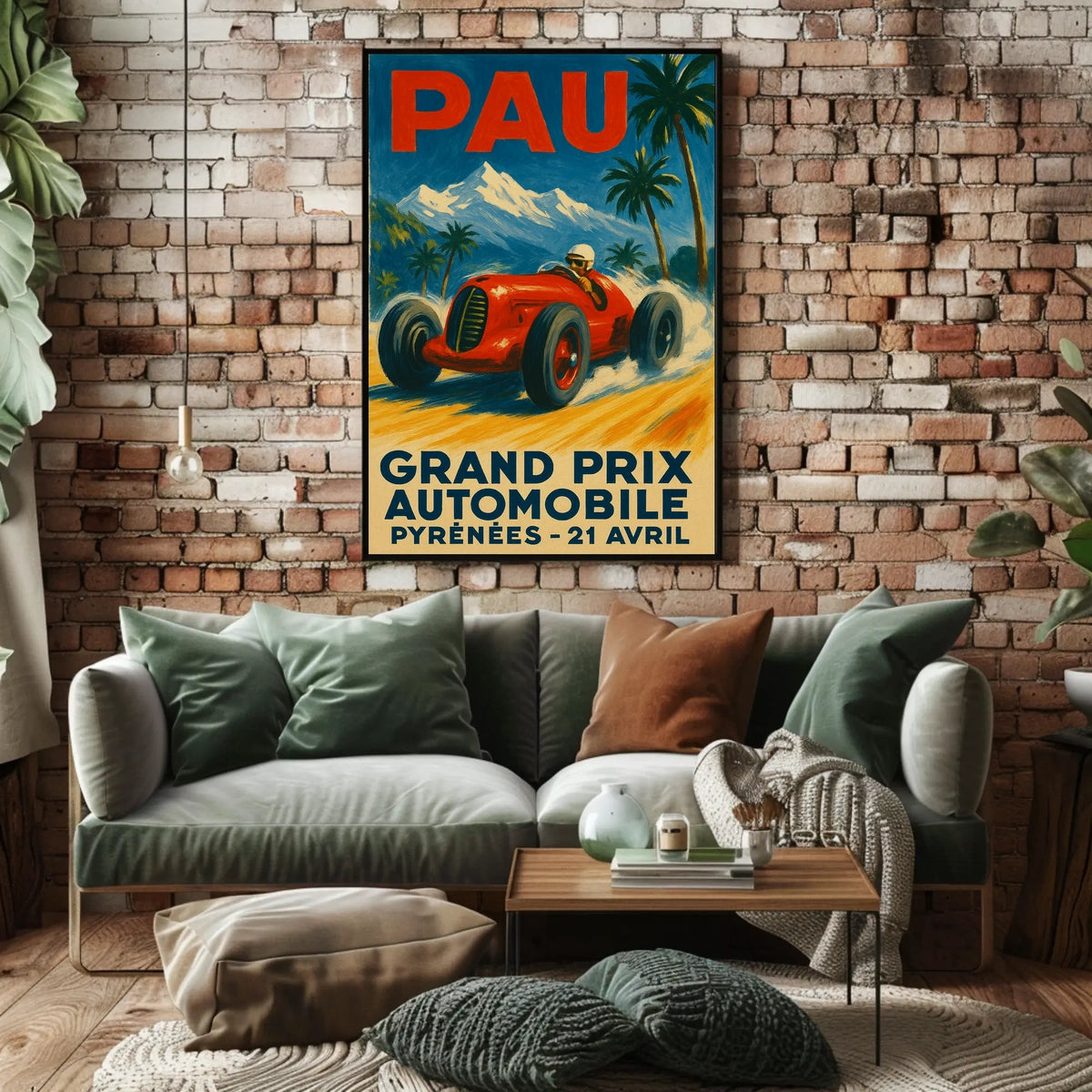 Grand Prix Automobile Pyrenees Poster