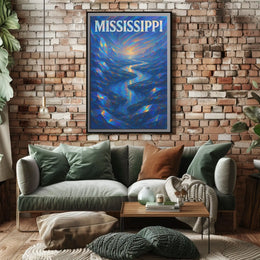 Mississippi River Dreamscape Poster