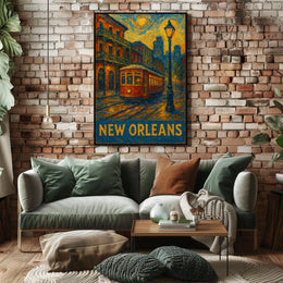 New Orleans Nightscape Poster