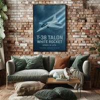 T-38 Talon Supersonic Jet Iconic Poster