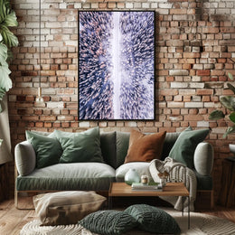 Winter Wonderland Aerial View Poster