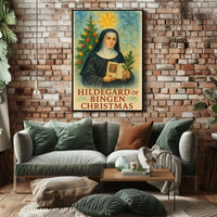 Hildegard of Bingen Christmas Art Print Cultural Poster