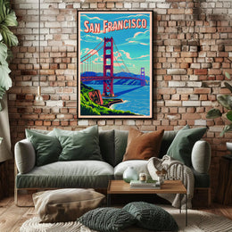 San Francisco Bridge Art Poster