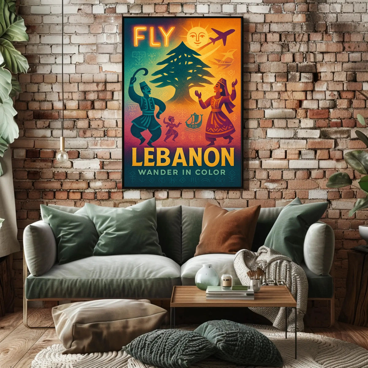 Fly Lebanon Wander In Color Poster