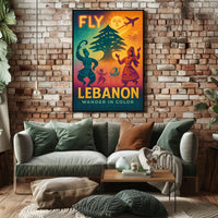 Fly Lebanon Wander In Color Poster