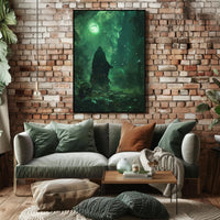 Mysterious Sorcerer in Enchanted Forest Fantasy or Mythology Poster PosterGoat
