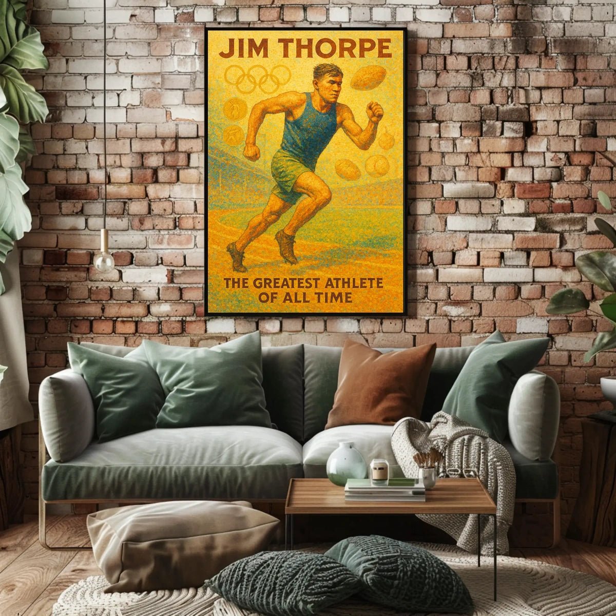 Jim Thorpe Legendary Athlete Poster