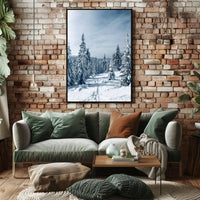 Serene Winter Forest Scene: National Park Poster