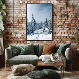 Serene Winter Forest Scene: National Park Poster