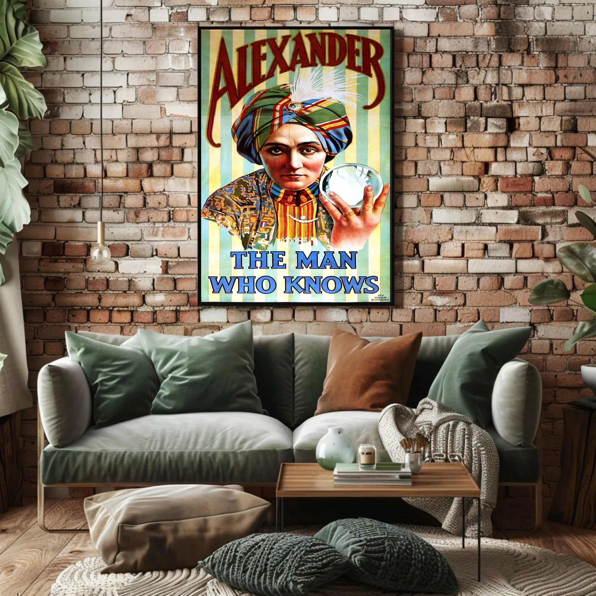 Mystical Psychic Performer Vintage Artistic Pop Culture Poster