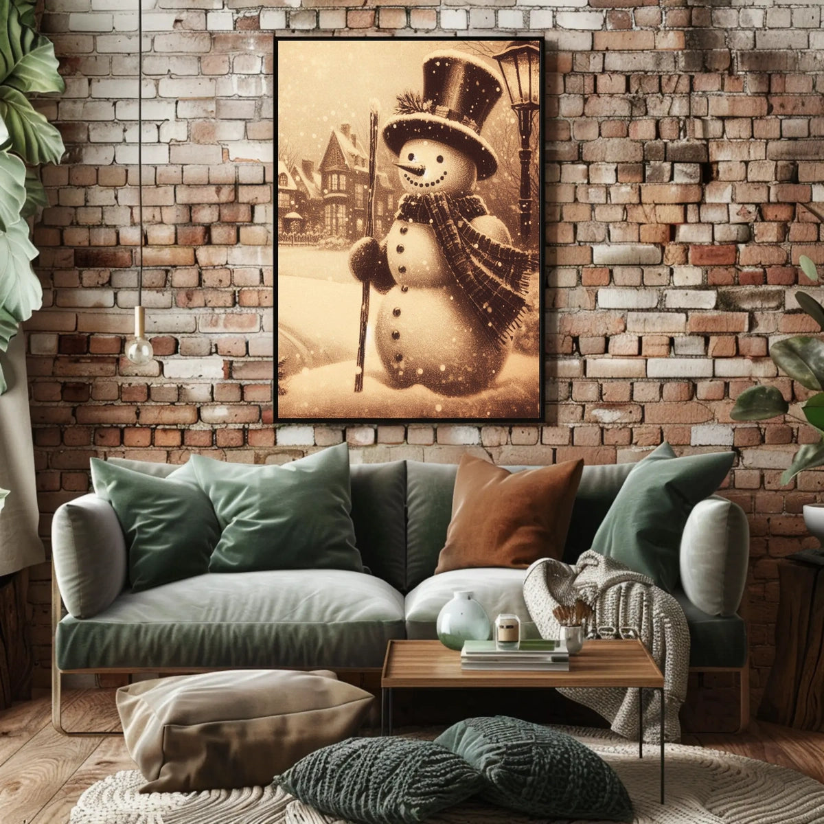 Winter Wonderland Snowman Poster