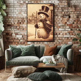 Winter Wonderland Snowman Poster