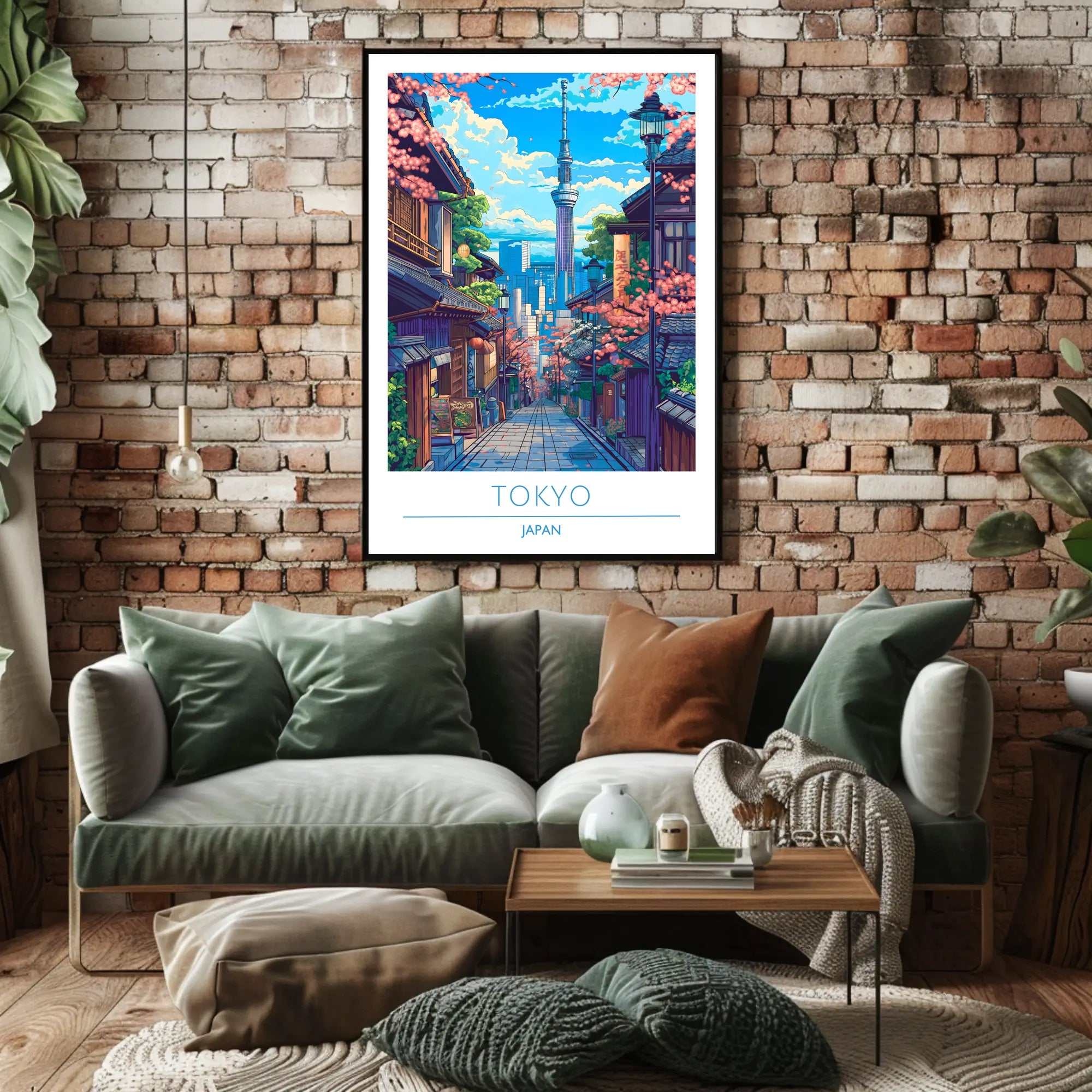 Tokyo Skytree Cherry Blossom Vibrance Urban or Cityscape Poster