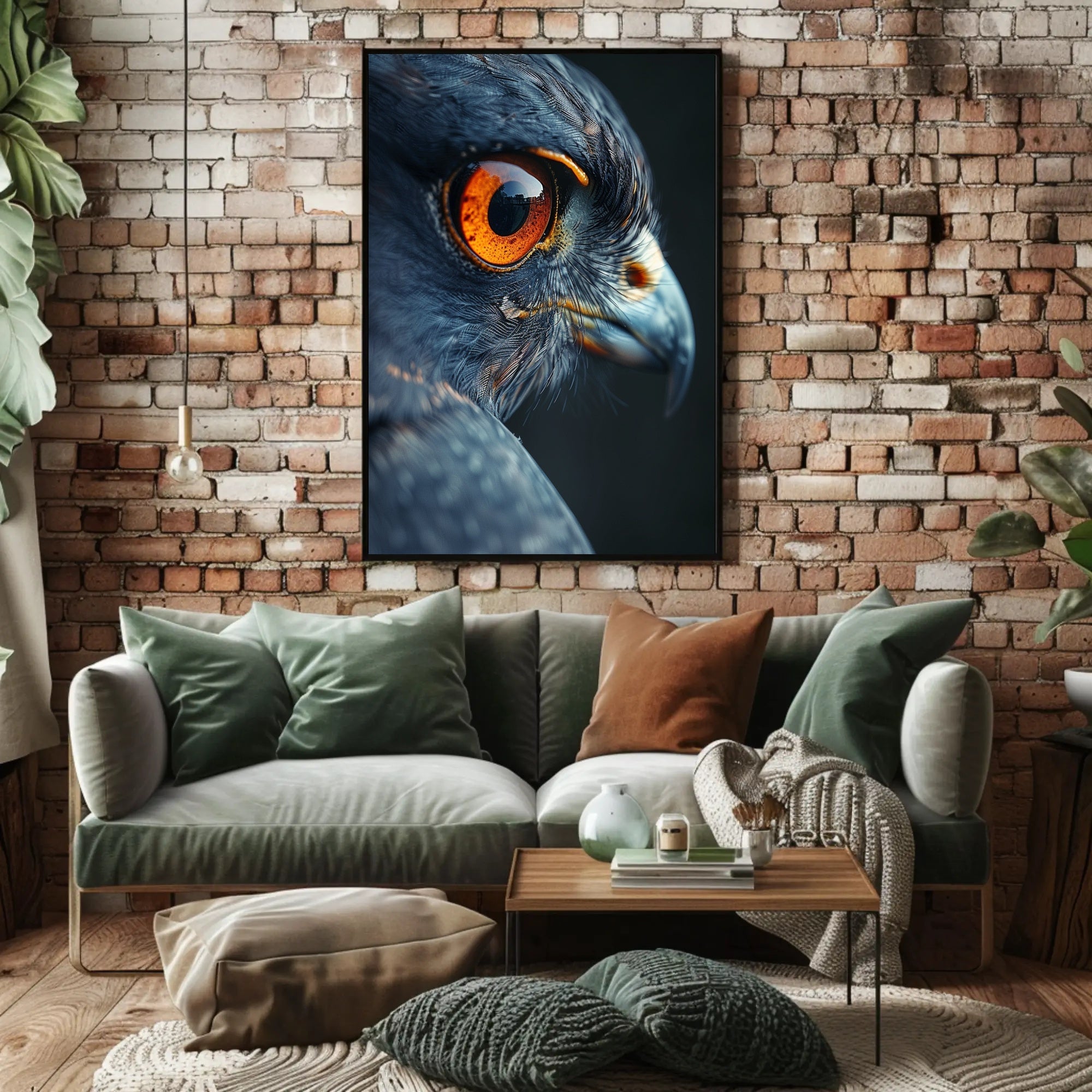 Majestic Eagle Eye Close-Up Animal Poster PosterGoat