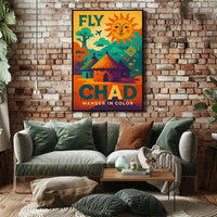 Chad Adventure Retro Travel Poster PosterGoat