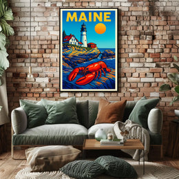 Maine Coastal Charm Poster
