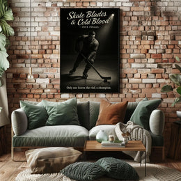 Skate Blades Cold Blood 1955 Finals Poster
