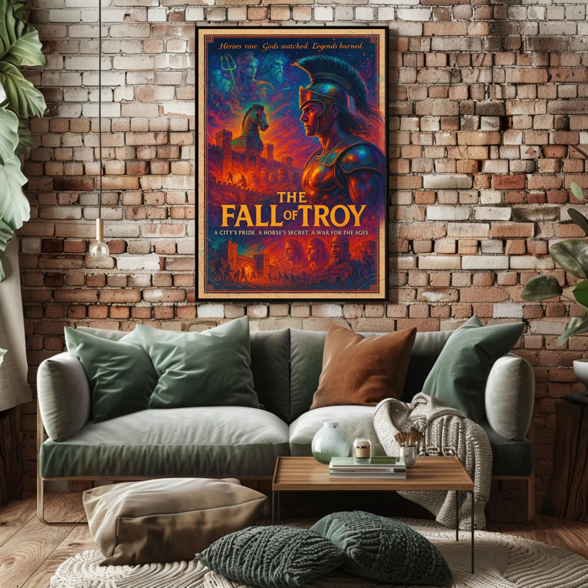 Fall of Troy: Epic Historical Fantasy Mythology Poster