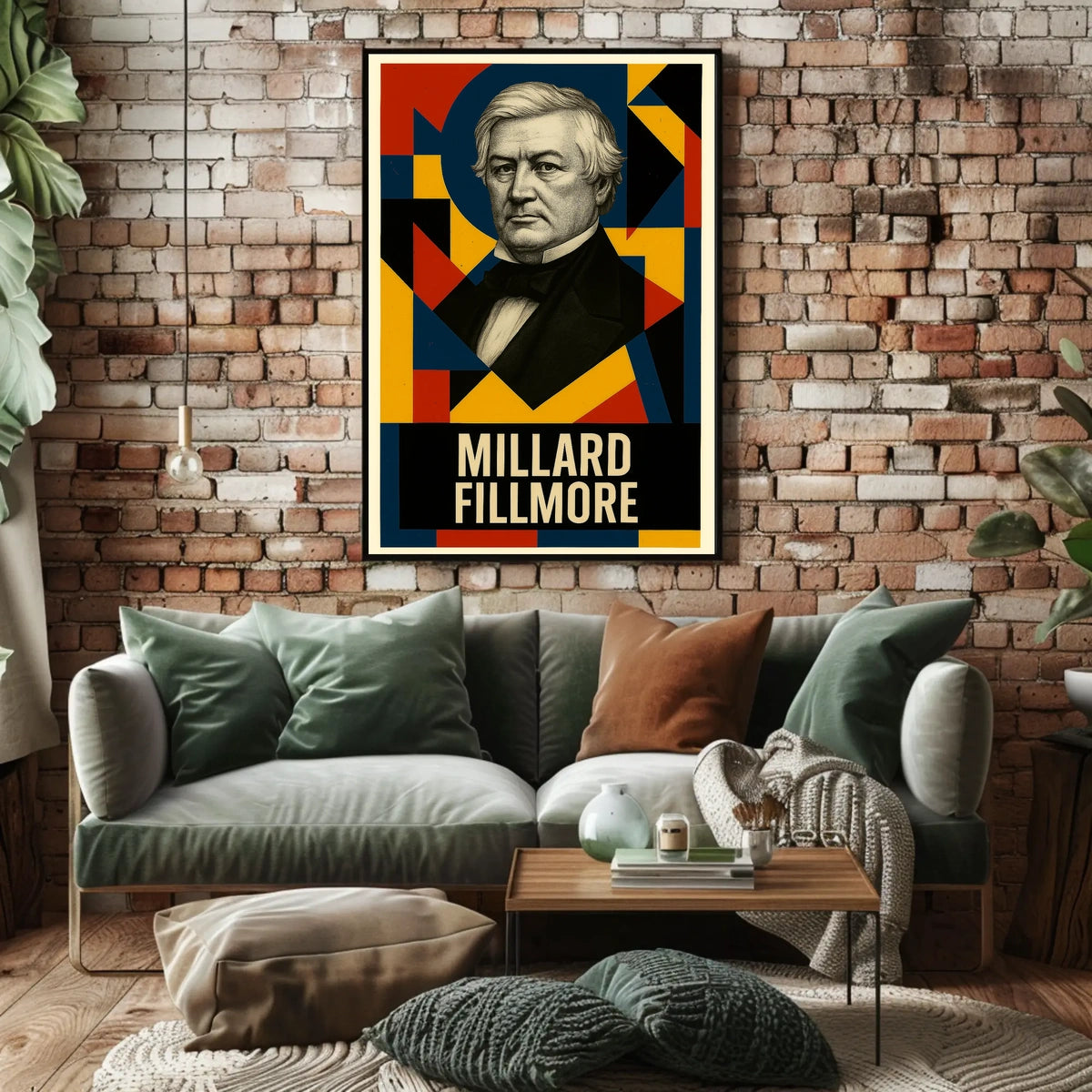 Millard Fillmore 13th President of the United States Abstract Pop Poster