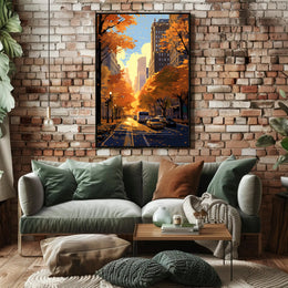 Autumn In The City Poster PosterGoat