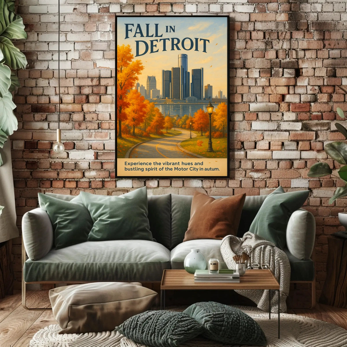 Fall in Detroit Poster