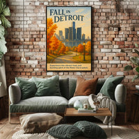 Fall in Detroit Poster
