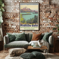 Rhätische Bahn Graubünden, Switzerland Poster