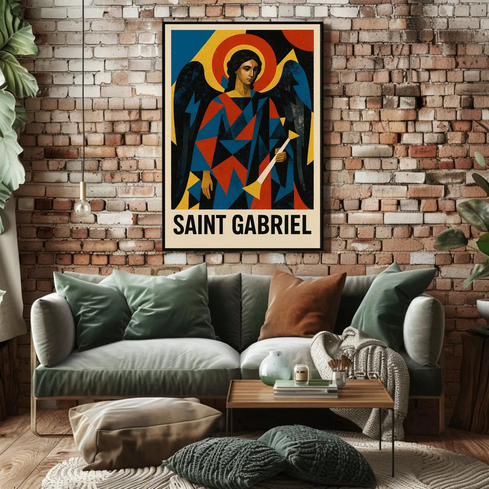 Saint Gabriel Religious Iconography Art Poster