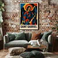 Saint Gabriel Religious Iconography Art Poster