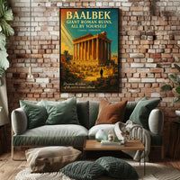 Discover Baalbek Giant Roman Ruins Poster