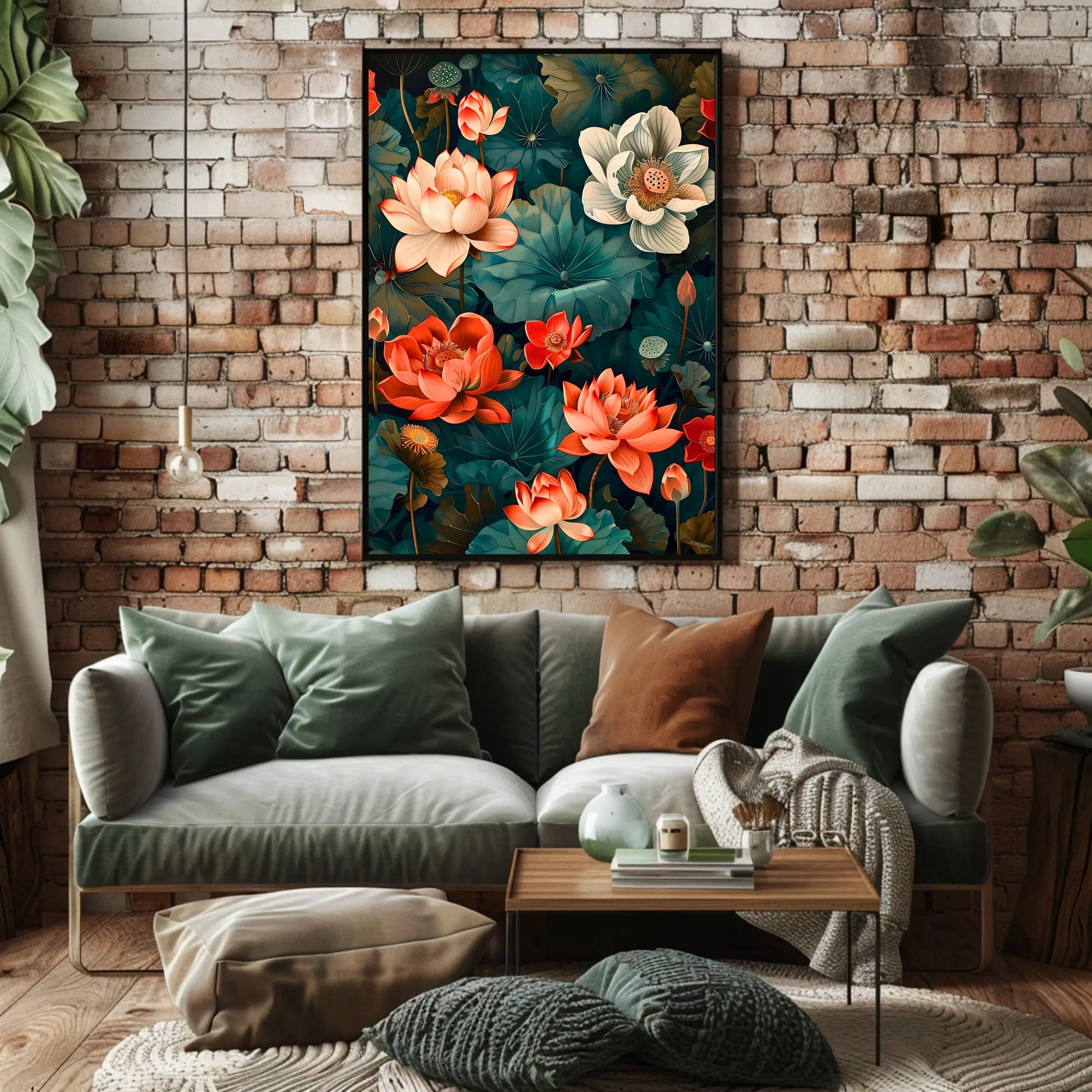 Lotus Blossom Symphony Wall Art Print