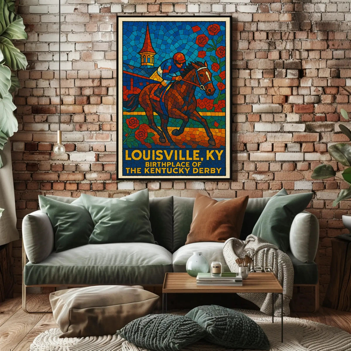 Louisville, KY Birthplace of the Kentucky Derby Poster