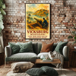 Vicksburg Civil War Siege Poster