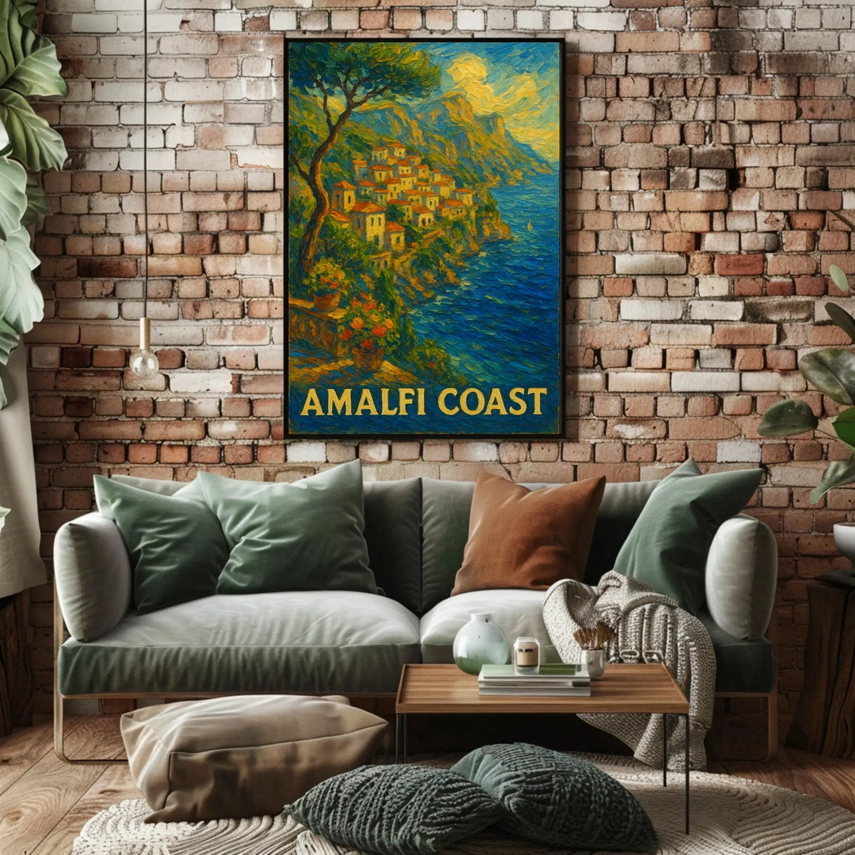 Amalfi Coast Scenic Beauty Poster Wall Art For Living Room