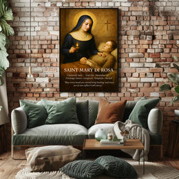 Saint Mary di Rosa Poster PosterGoat