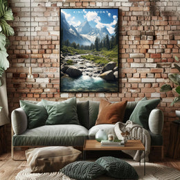 Kings Canyon National Park Vintage Poster Print