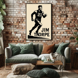 Jim Thorpe Legendary Athlete Poster